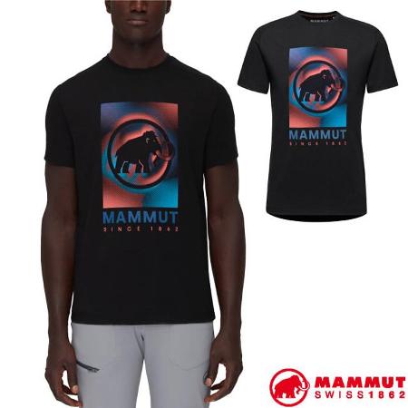 【瑞士 MAMMUT 長毛象】男款 Trovat 輕量吸濕排汗短袖圓領休閒衫/1017-05260-0001 黑✿30E010